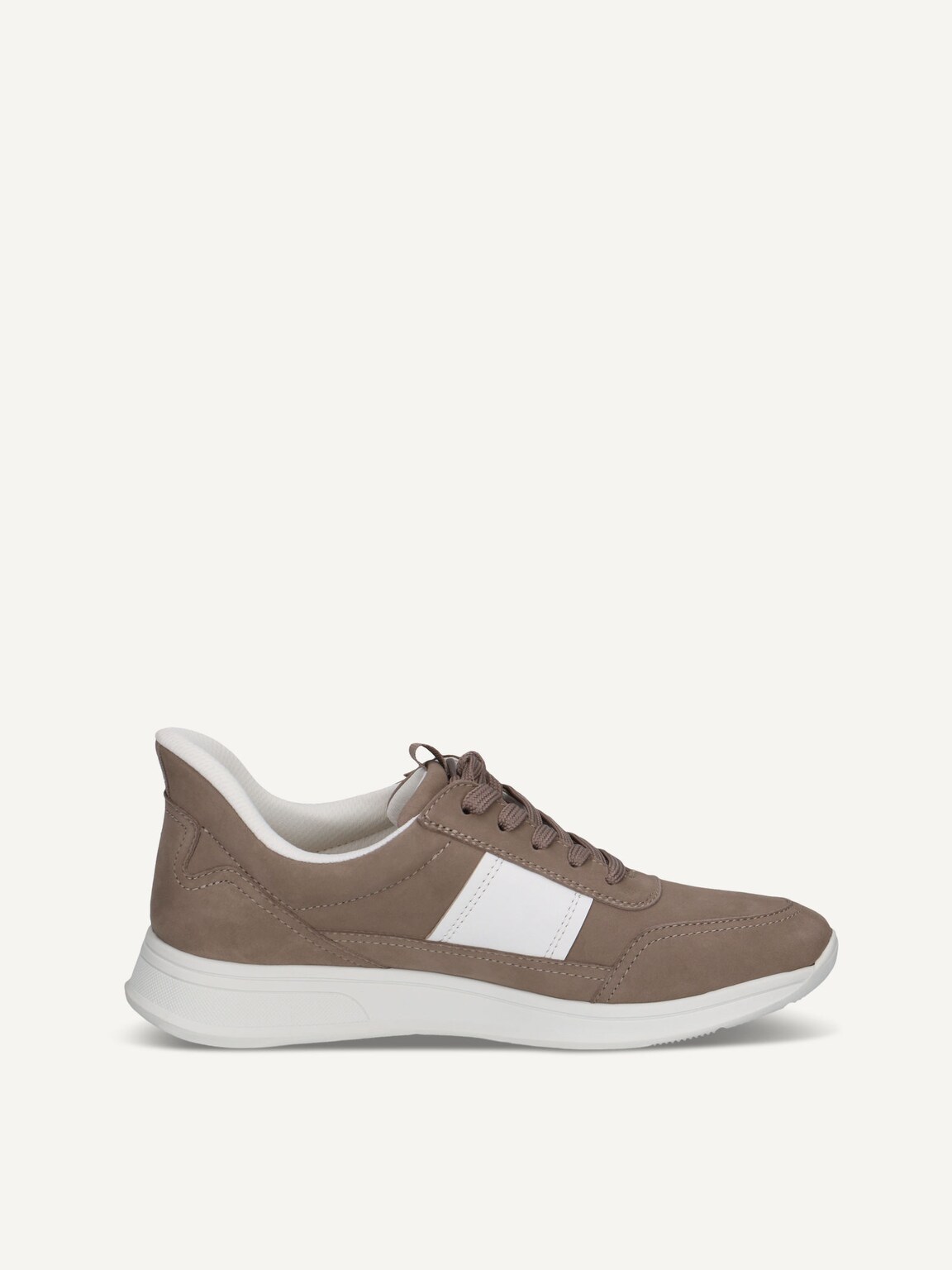 Caprice, Leather Sneaker - brown MUD/WHITE, image 3 of 5