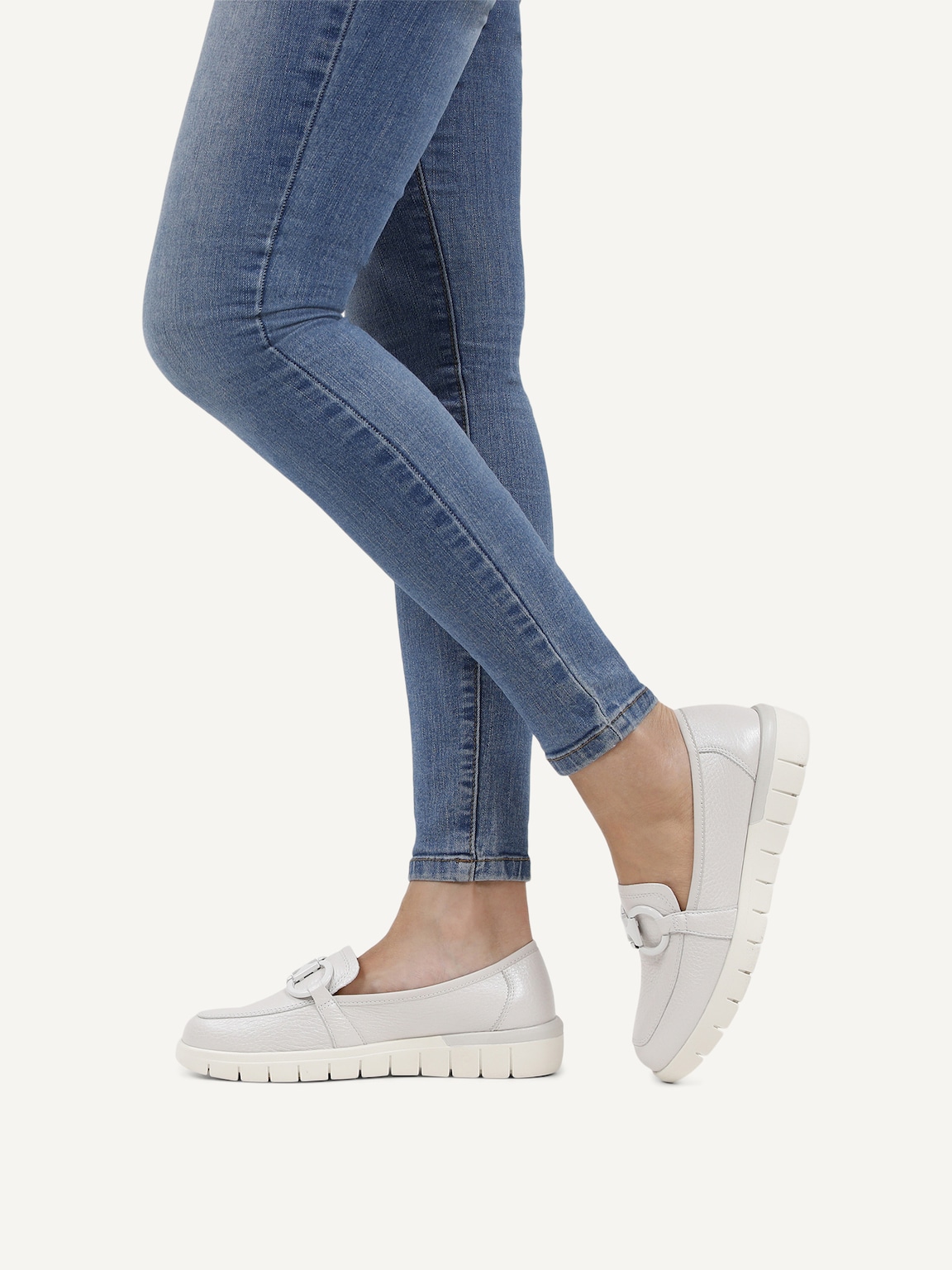 Caprice, Leather Slipper - white PEARL PERL DEE, image 2 of 6