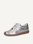 Selected, Caprice, Leather Sneaker - silver SILVER METAL.