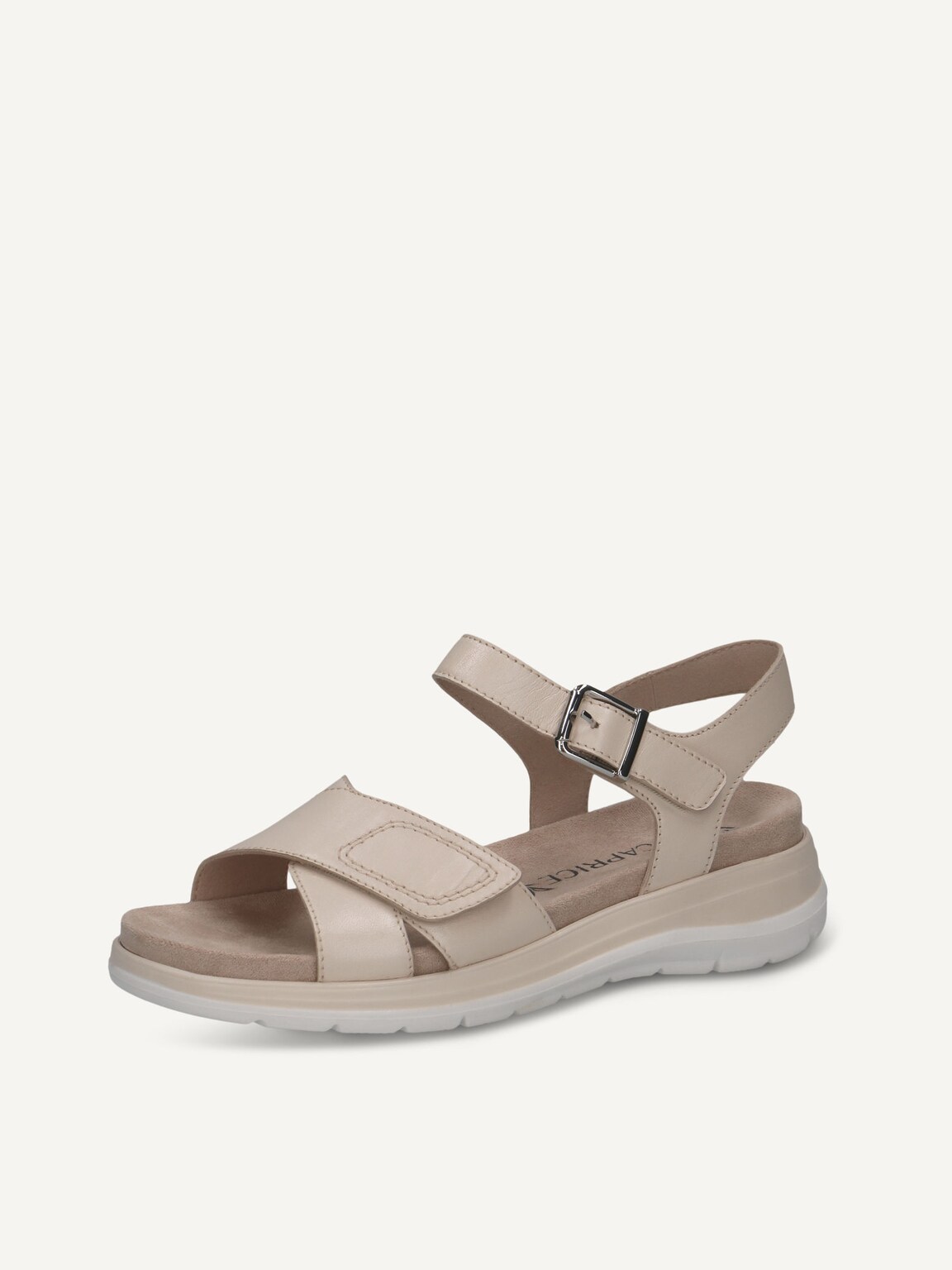 Caprice, Leather Sandal - beige CREAM PERLATO, image 1 of 5
