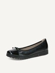 Not selected, Caprice, Leather Ballerina - black BLACK NAPPA