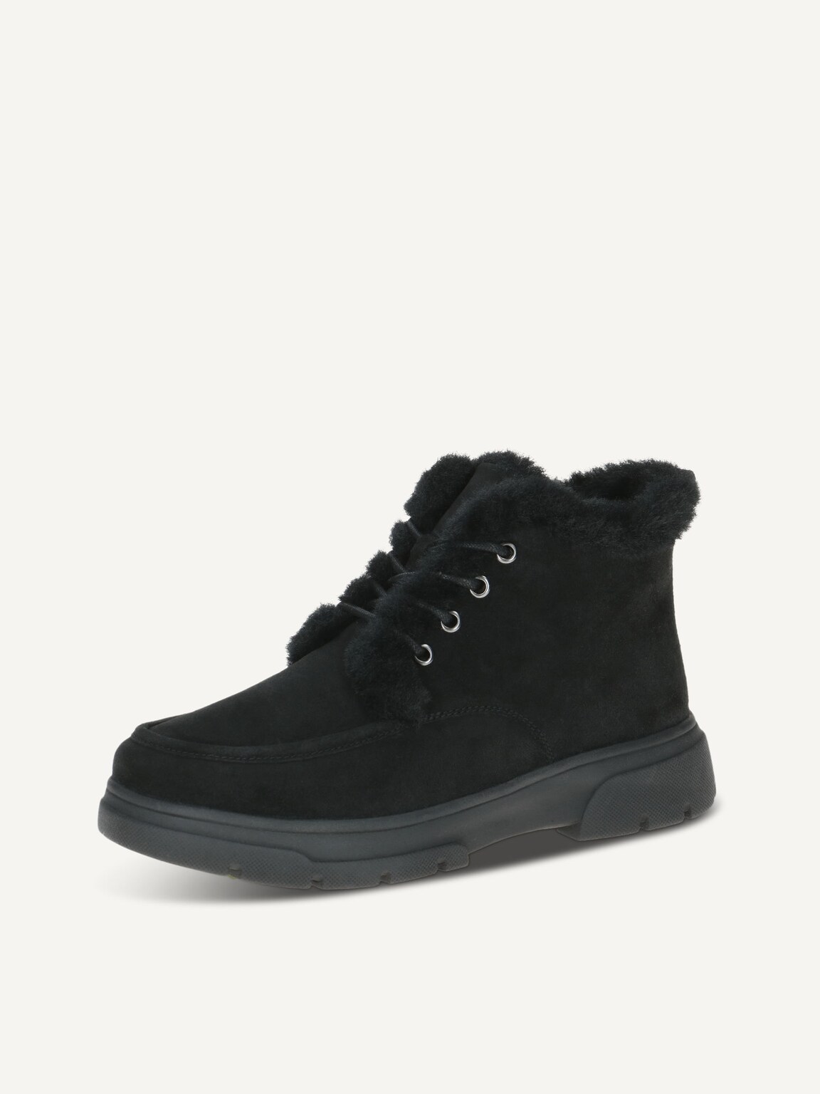 Caprice, Bootie - black warm lining BLACK SUEDE, image 1 of 5
