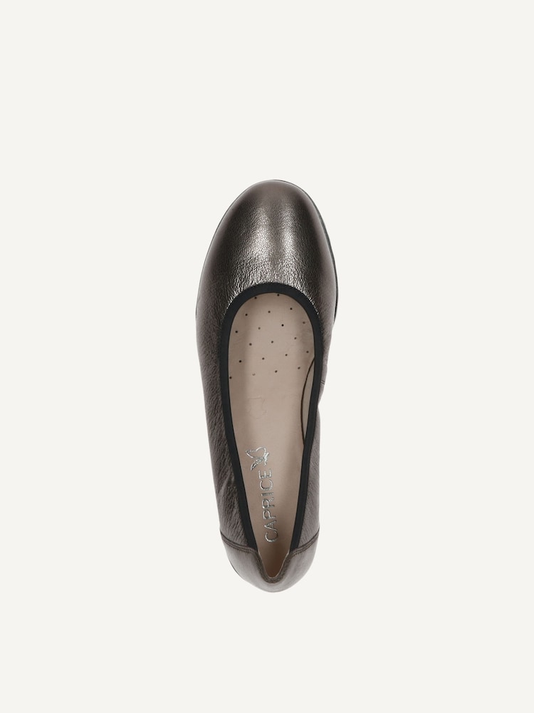 Caprice, Ballerine en cuir - métallique PIOMBO METAL, image 4 sur 5