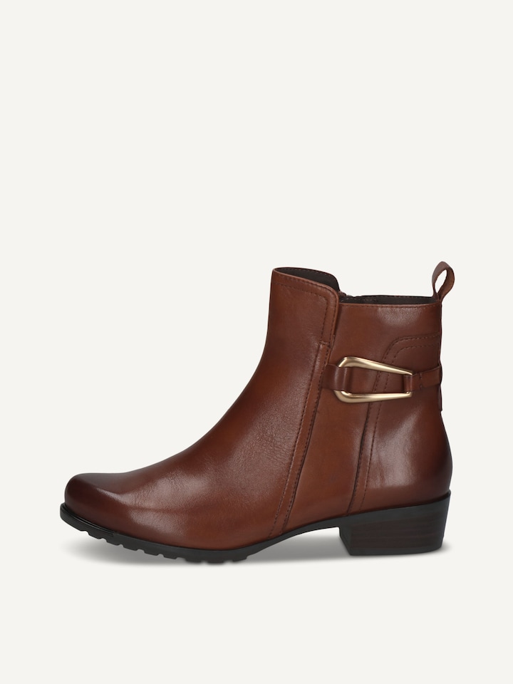 Caprice, Lederstiefelette - braun COGNAC NAPPA
