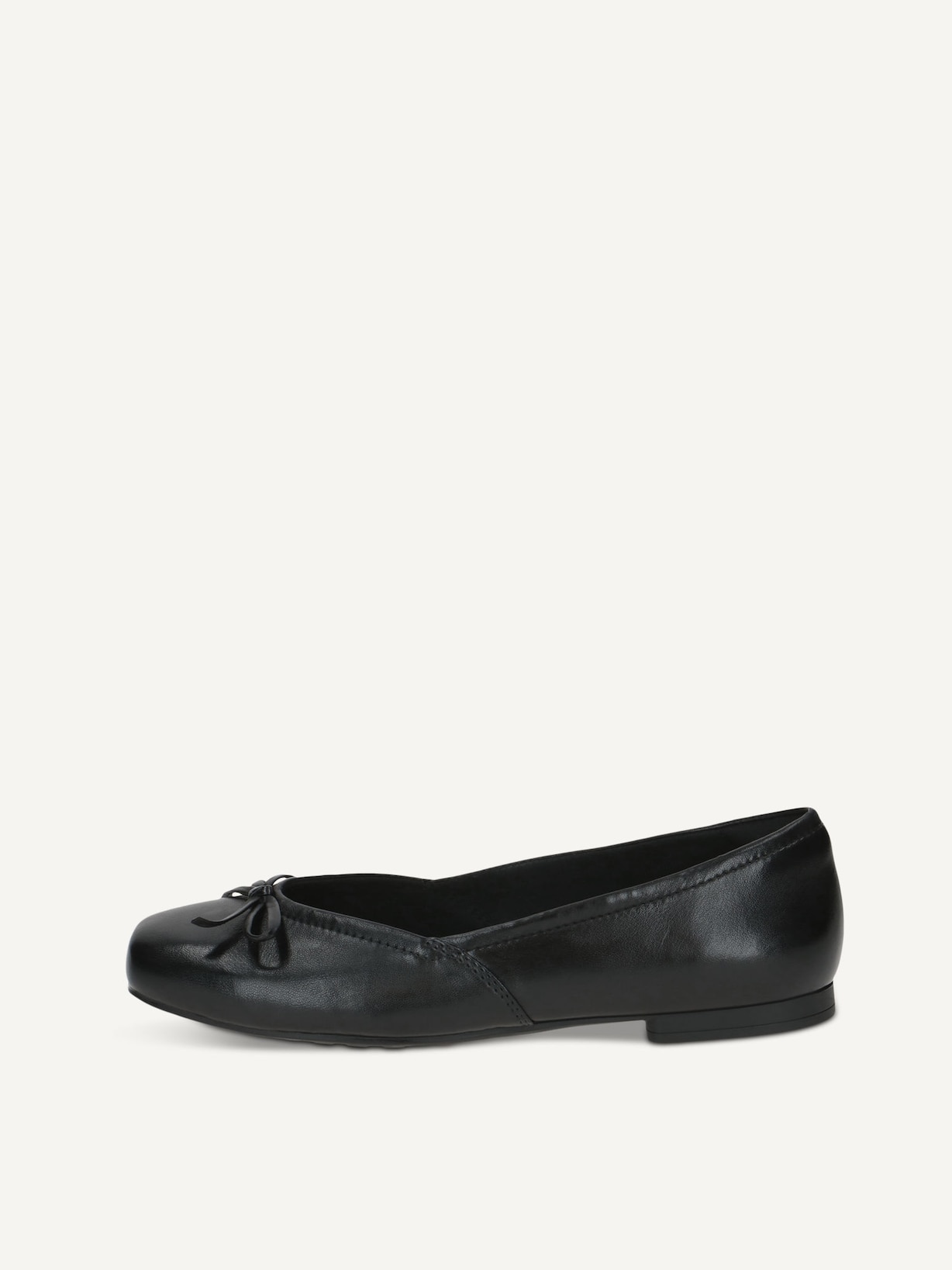 Caprice, Ballerine en cuir - noir BLACK SOFTNAP., image 1 sur 5