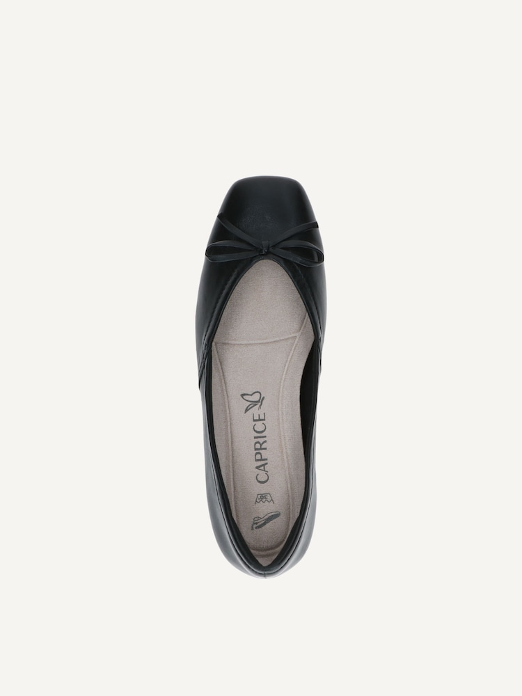 Caprice, Ballerine en cuir - noir BLACK SOFTNAP., image 4 sur 5