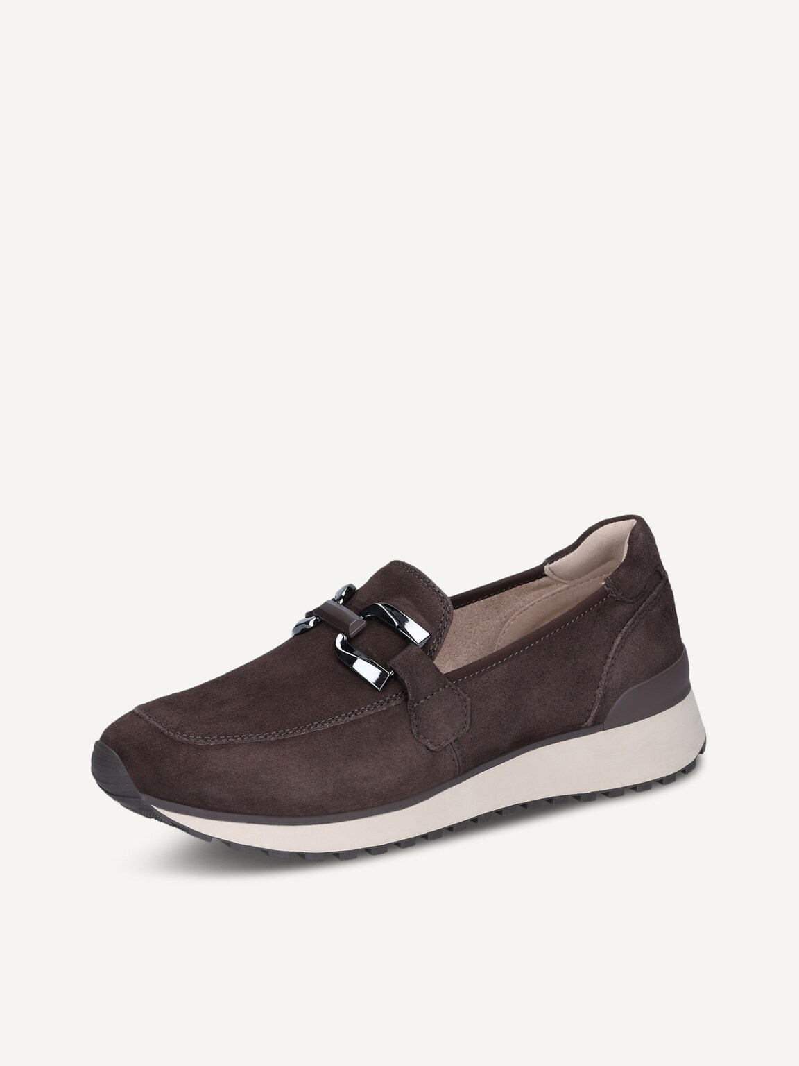 Caprice, Leather Slipper - brown DK BROWN SUEDE, image 1 of 5