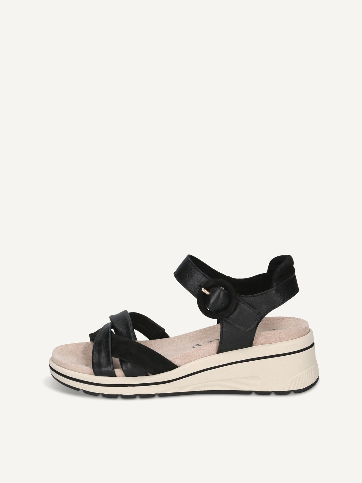 Caprice, Leather Heeled sandal - black BLACK COMB, image 2 of 5