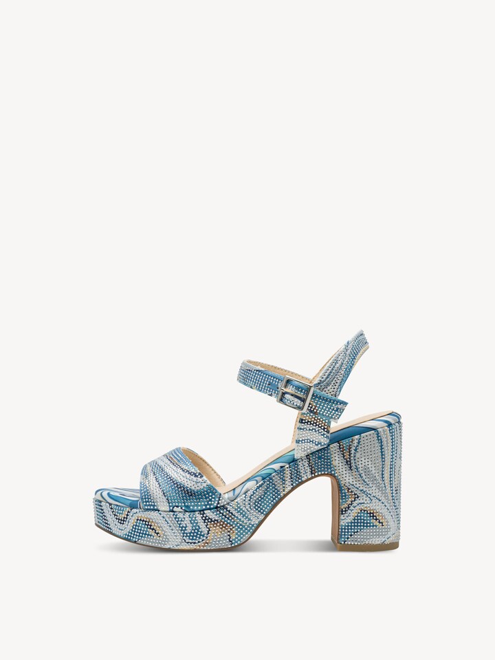 Marco Tozzi, Sandalo - blu LT.BLUE MULTI