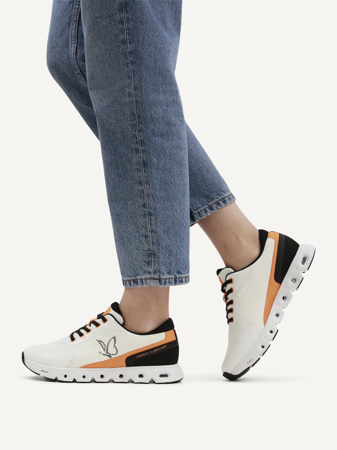 Caprice, Sneaker - white WHITE/ORANGE, image 2 of 6