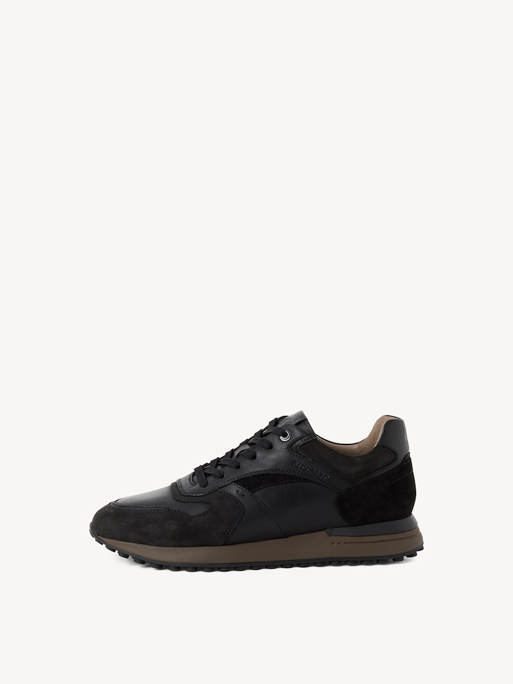 Marco Tozzi, Ledersneaker - schwarz BLACK COMB