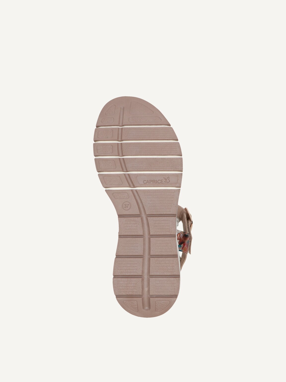 Caprice, Leather Sandal - metallic FLOWER METAL., image 4 of 5