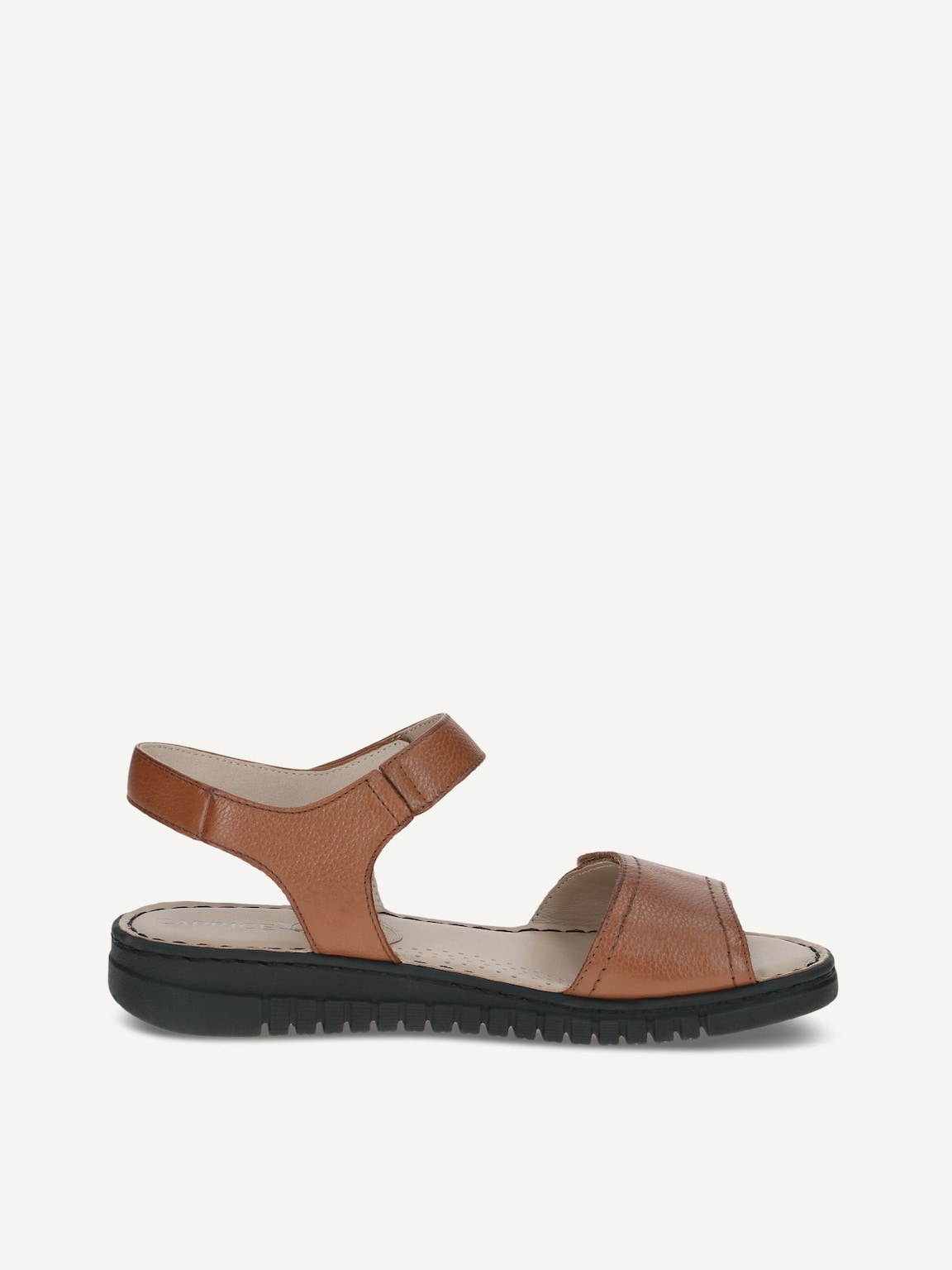 Caprice, Leather Heeled sandal - brown NUT NAPPA, image 3 of 5