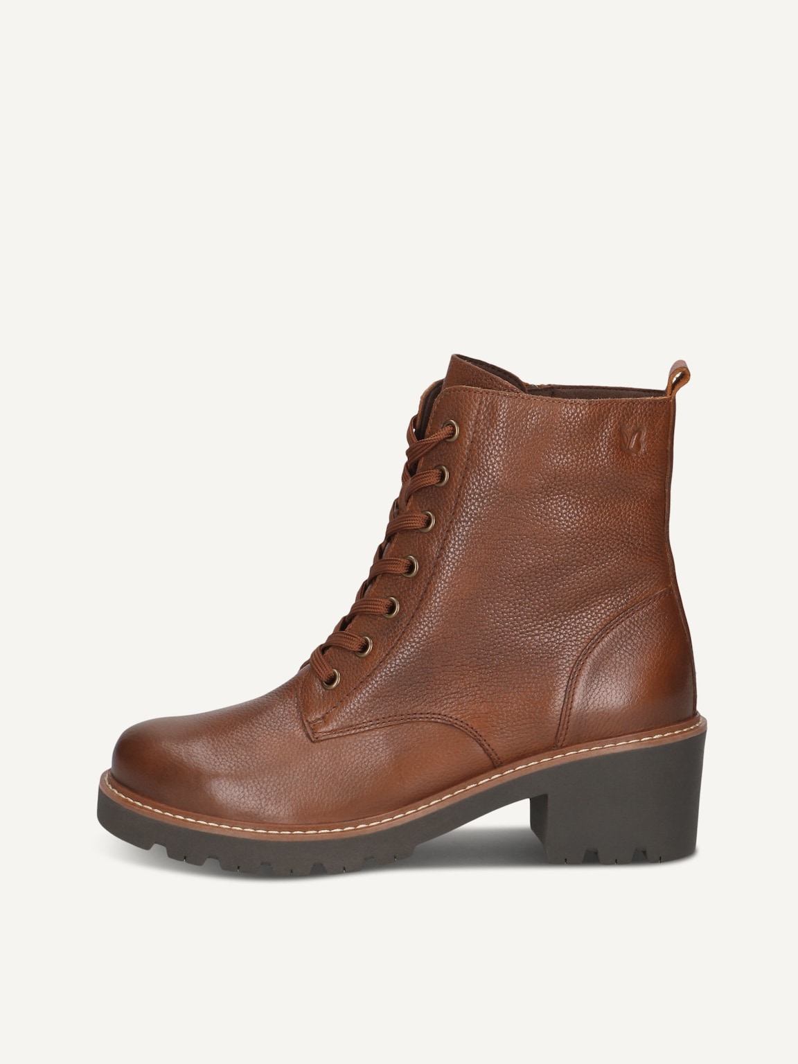 Caprice, Leather Bootie - brown warm lining COGNAC NAPPA, image 2 of 5