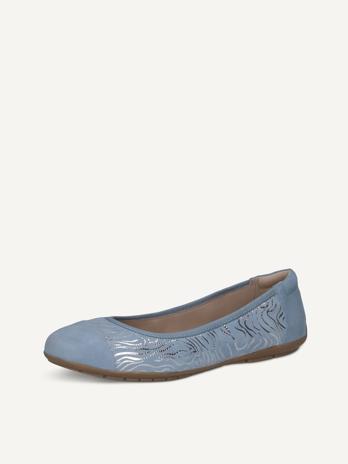 Caprice, Leather Ballerina - blue BLUE COMB, image 1 of 6