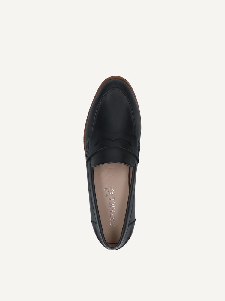 Caprice, Slipper en cuir - bleu OCEAN NAPPA, image 4 sur 5