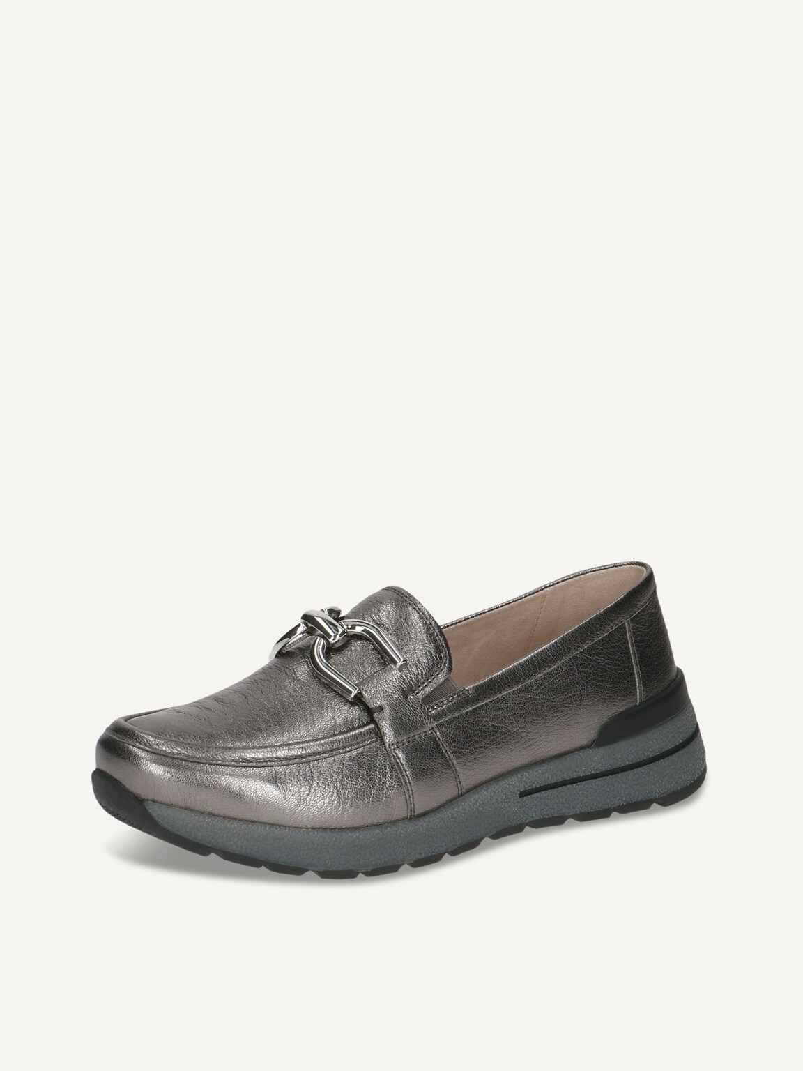 Caprice, Leather Slipper - metallic STONE METALLIC, image 1 of 5