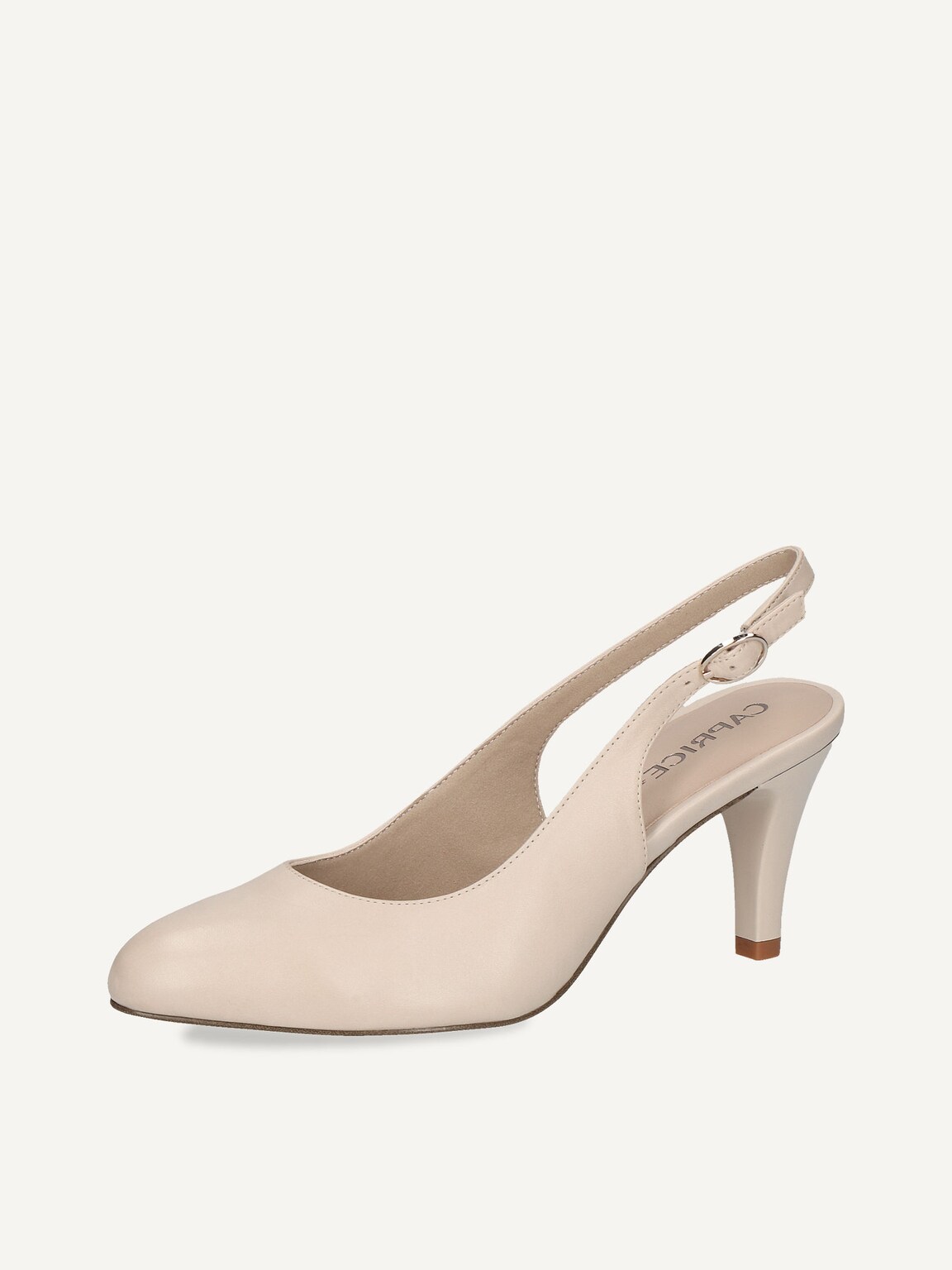 Caprice, Leather sling pumps - white OFFWHITE NAPPA, image 1 of 6