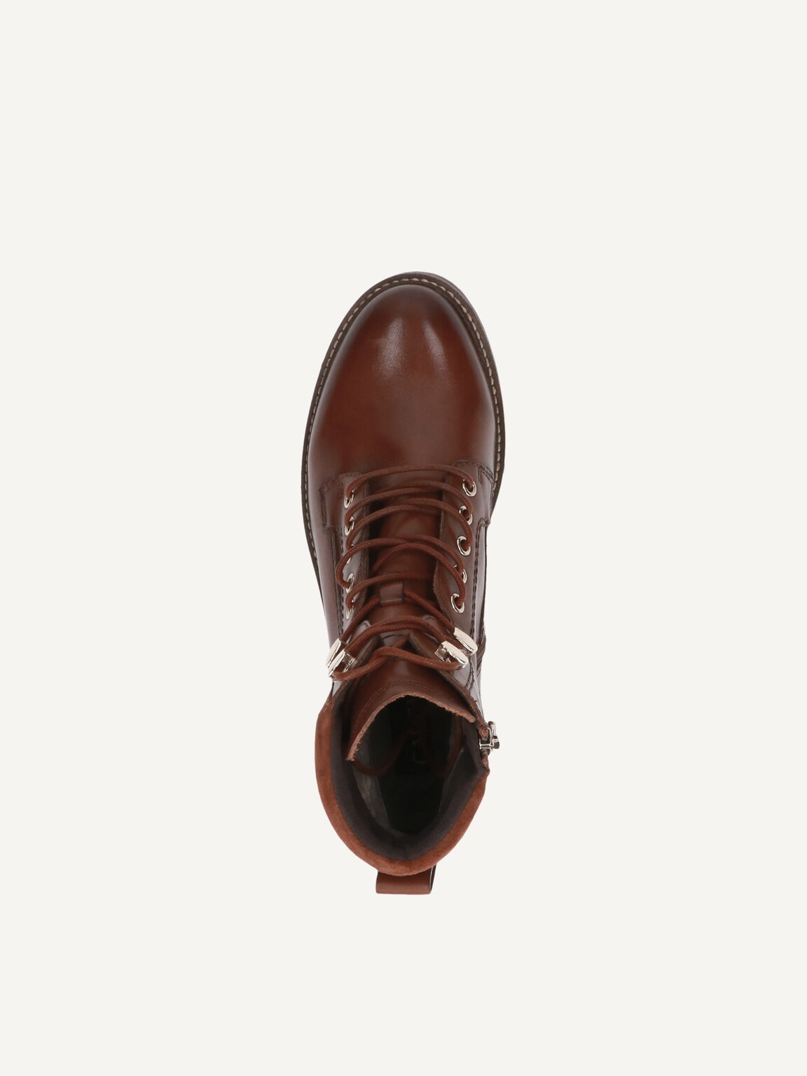 Caprice, Leather Bootie - brown COGNAC COMB, image 5 of 5