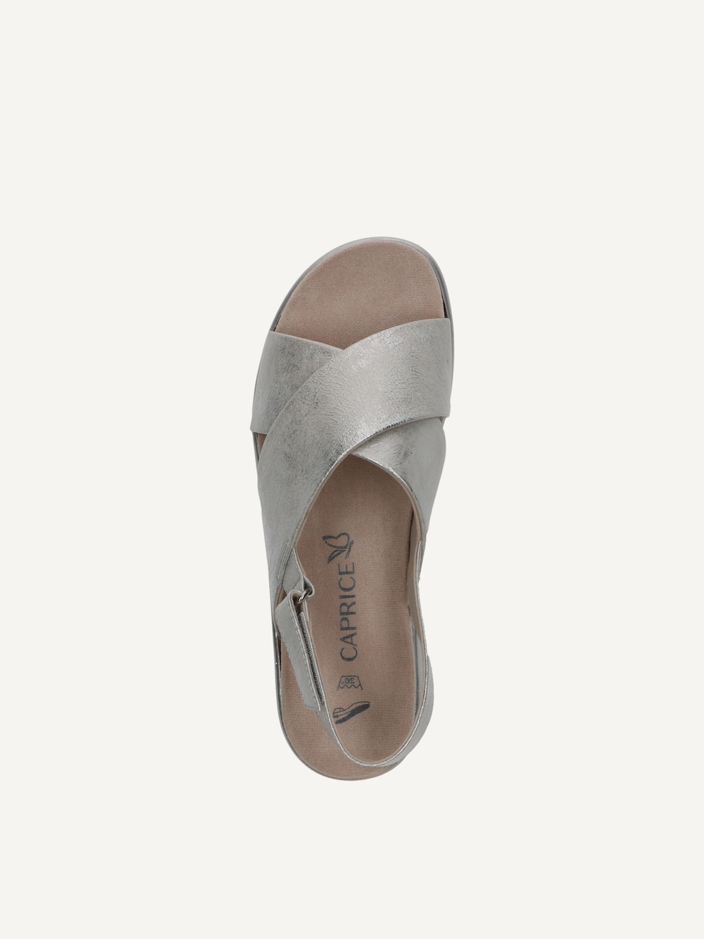 Caprice, Sandale en cuir - métallique SILVER PATENT, image 5 sur 6