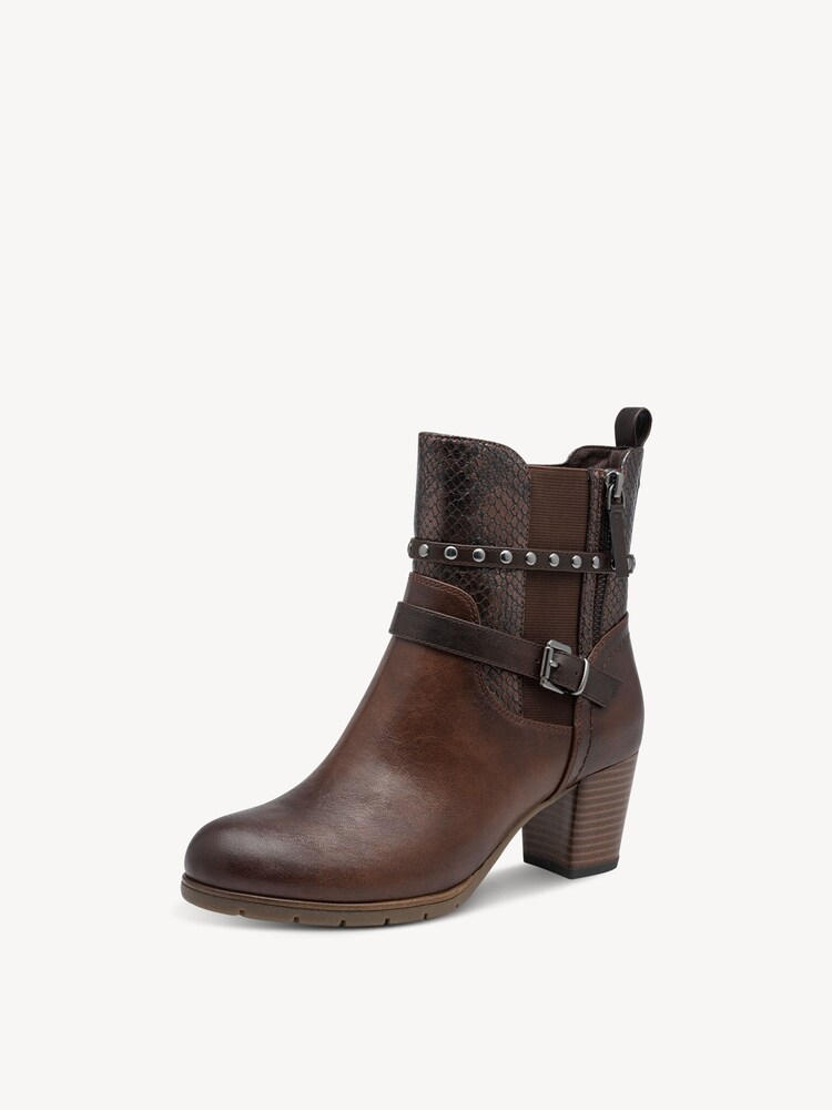 Marco Tozzi, Bootie - brown, CHESTNUT COMB, Image 3 of 7