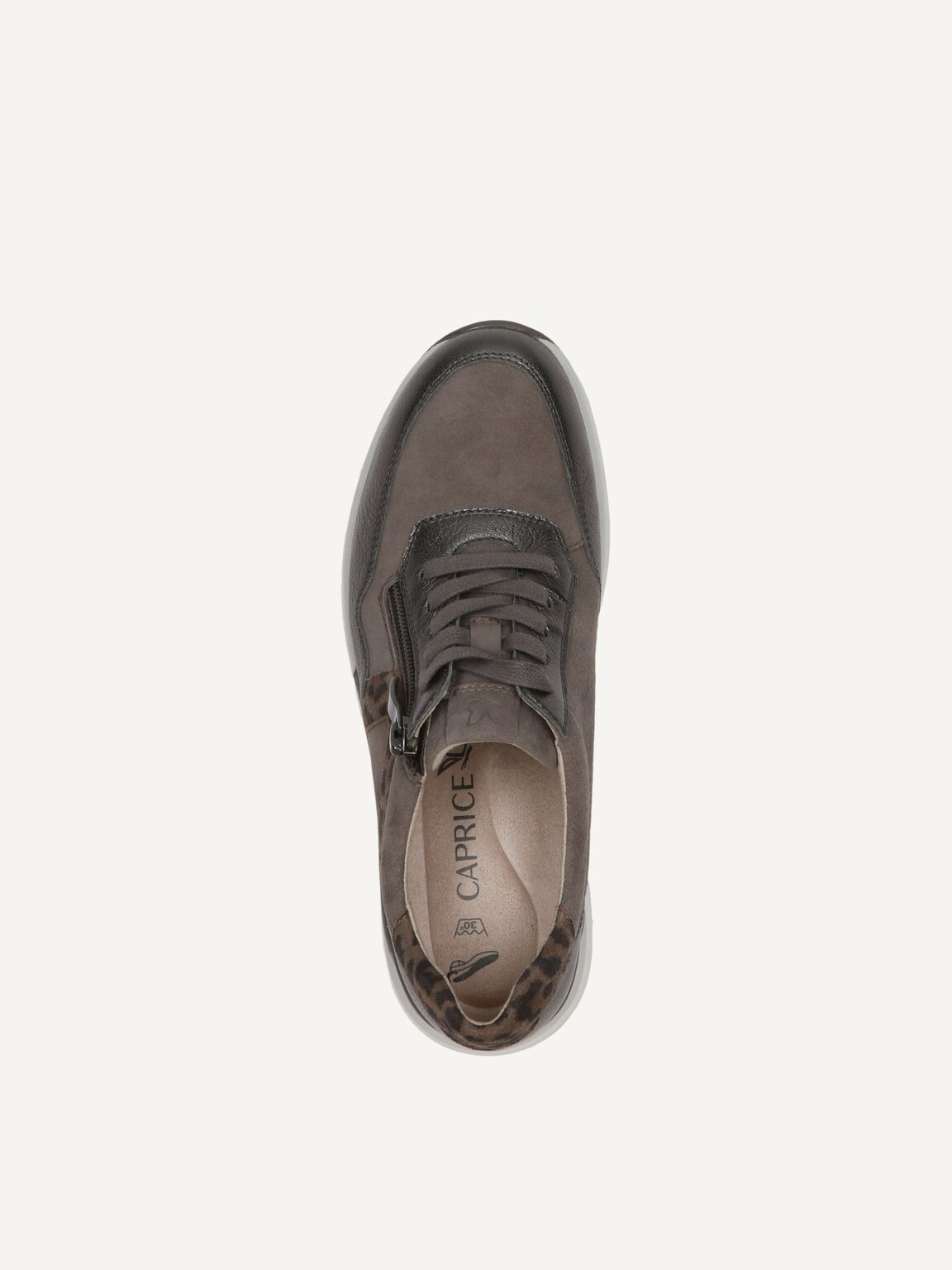 Caprice, Leather Sneaker - beige TAUPE COMB, image 6 of 6
