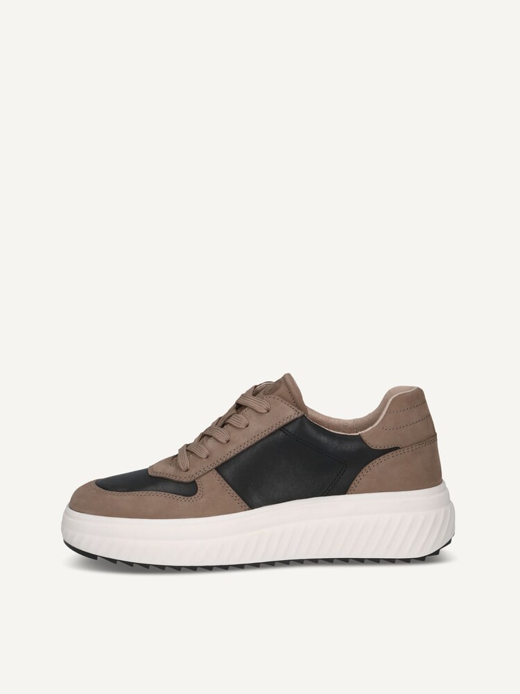 Caprice, Leather Sneaker - beige TAUPE/BLACK, image 3 of 6