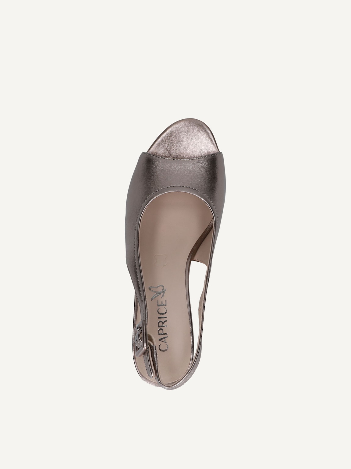 Caprice, Leather Heeled sandal - metallic BROWN METALLIC, image 5 of 5