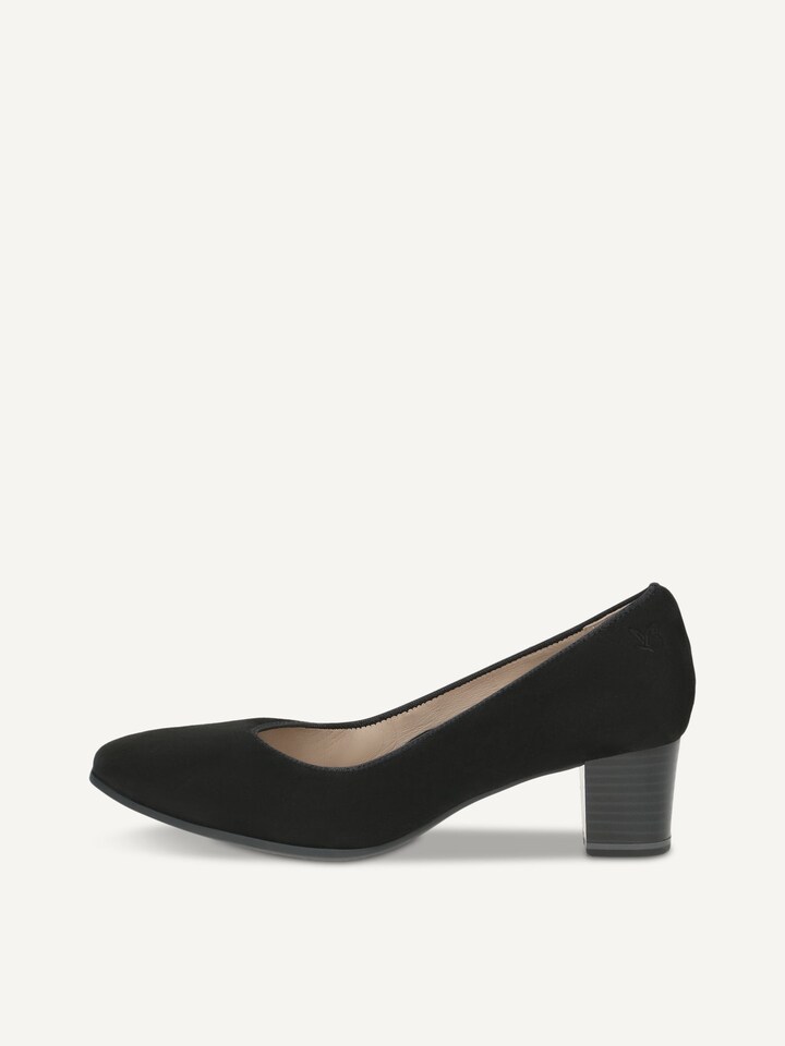 Caprice, Escarpin en cuir - noir BLACK SUEDE