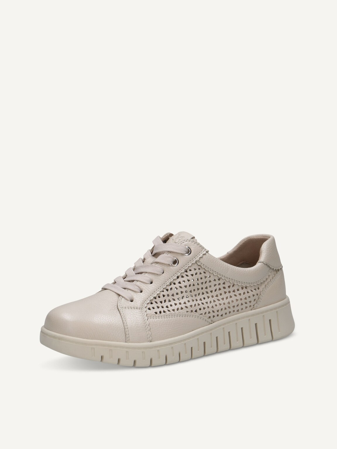 Caprice, Leather Sneaker - white PEARL NAPPA, image 1 of 5