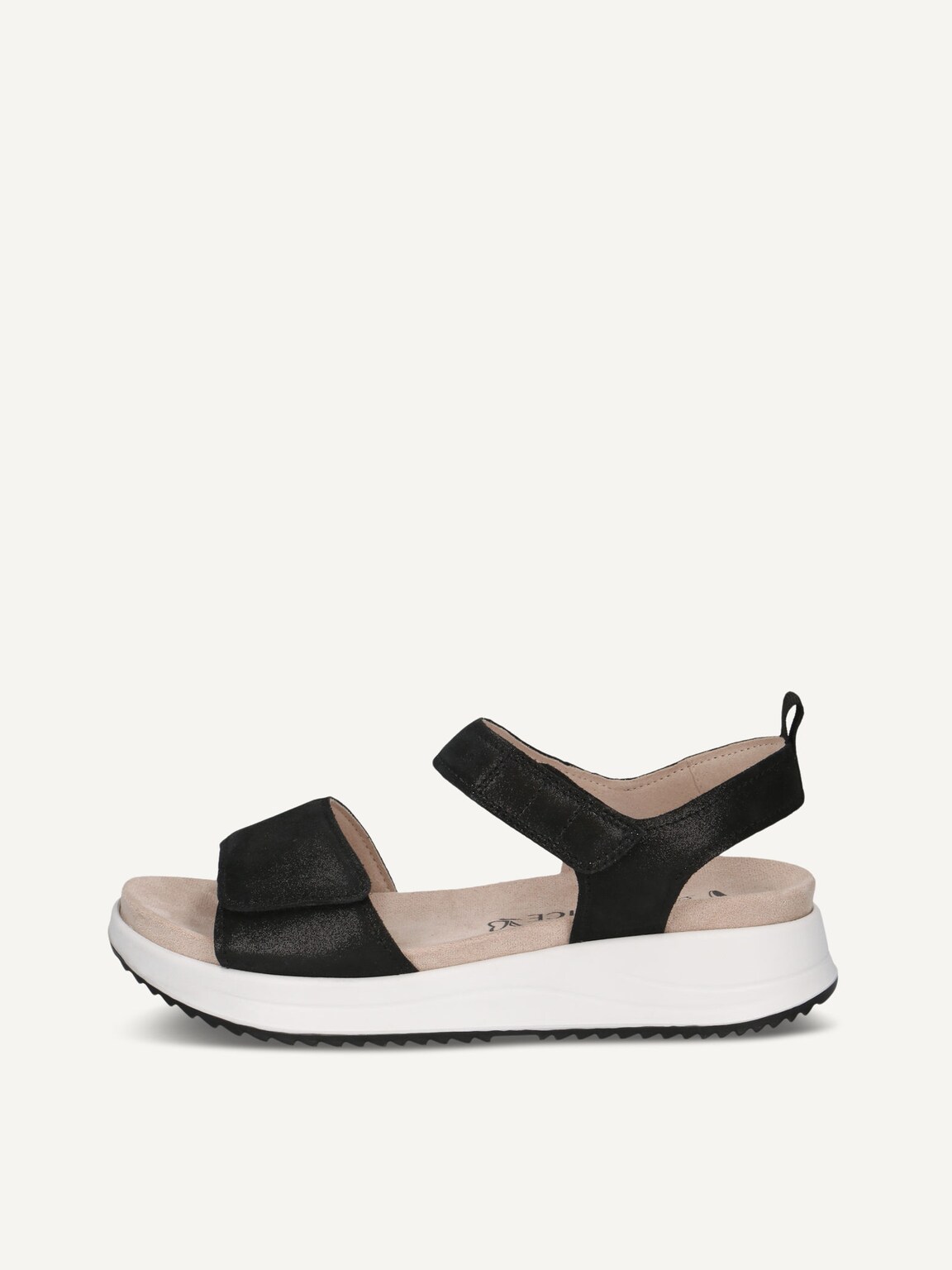 Caprice, Leather Sandal - black BLACK METALLIC, image 2 of 5