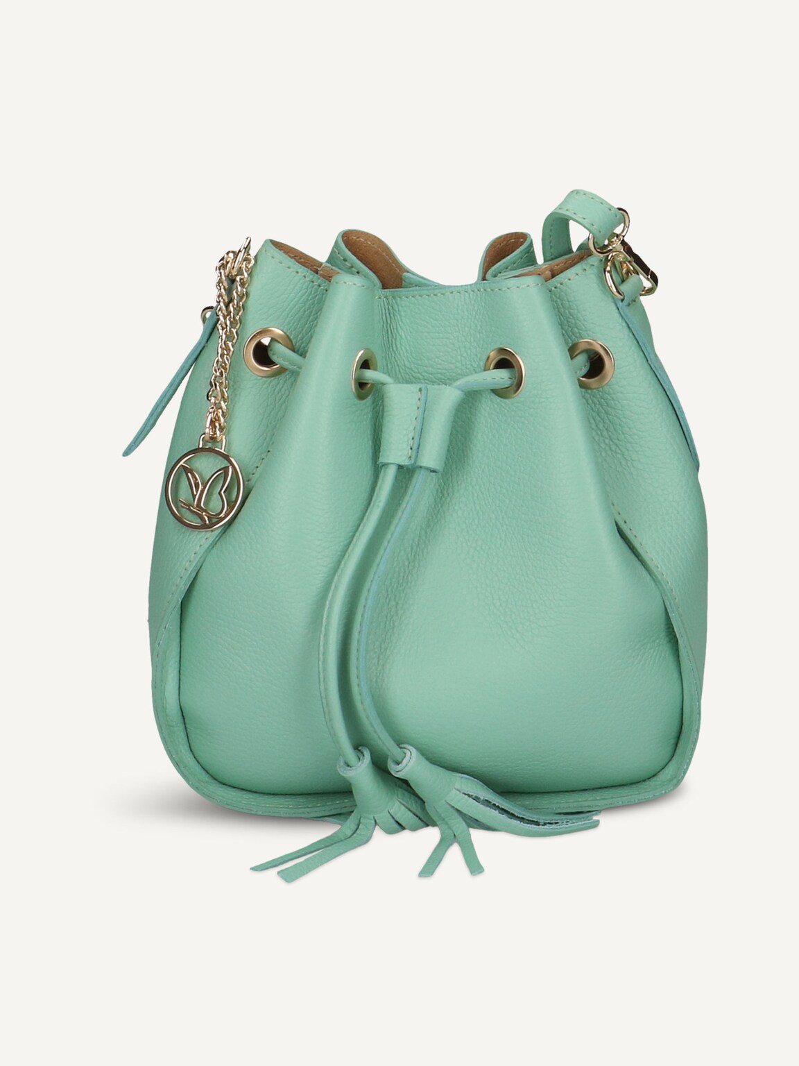 Caprice, Leather Satchel - green MINT NAPPA, image 2 of 3