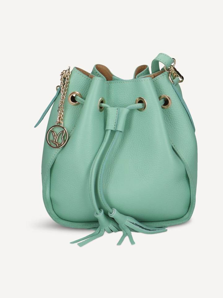 Caprice, Sac à bandoulière en cuir - vert MINT NAPPA