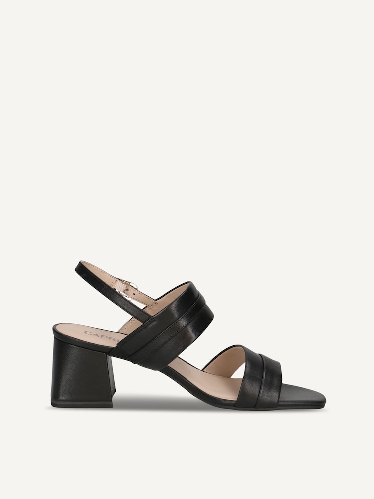 Caprice, Sandale à talon en cuir - noir BLACK NAPPA, image 3 sur 5