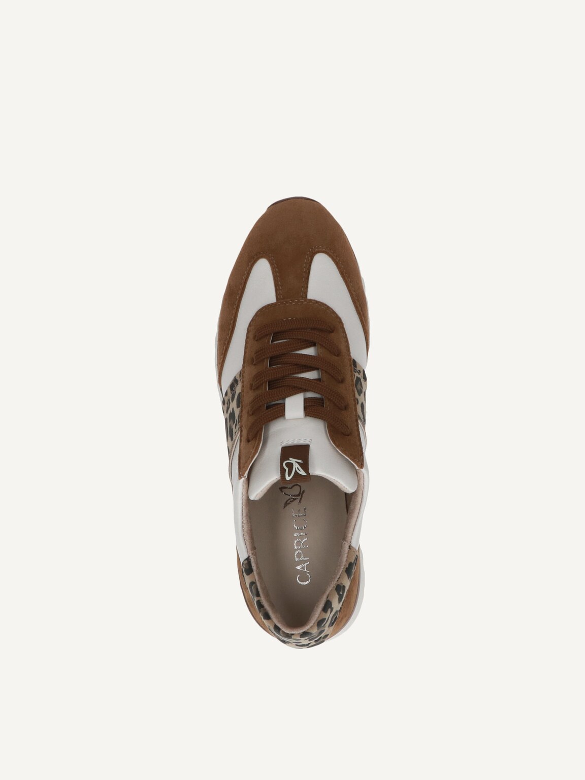 Caprice, Leather Sneaker - brown BROWN/OFFWHITE, image 6 of 6