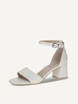 Not selected, Caprice, Leather Heeled sandal - white OFFWHITE NAPPA