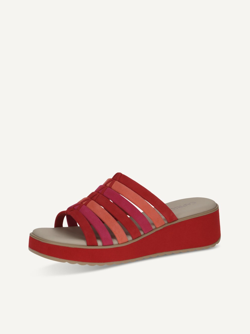 Caprice, Mule en cuir - rouge RED COMB, image 2 sur 5