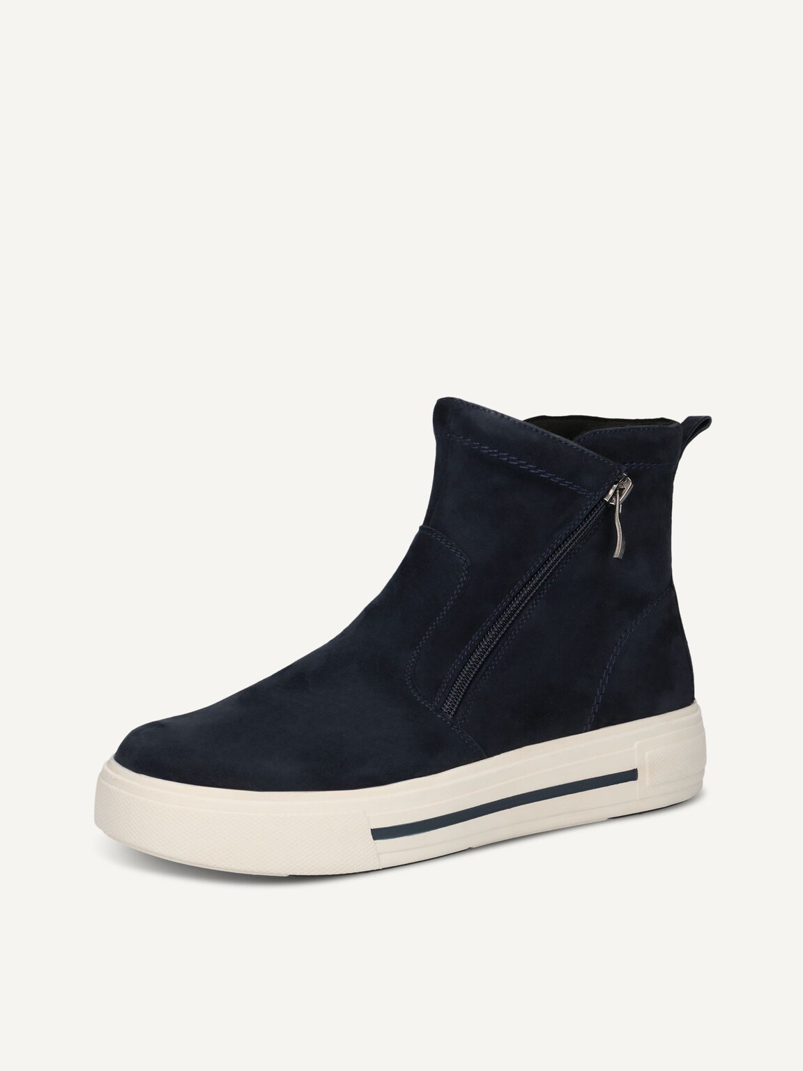 Caprice, Leather Bootie - blue OCEAN SUEDE, image 1 of 5