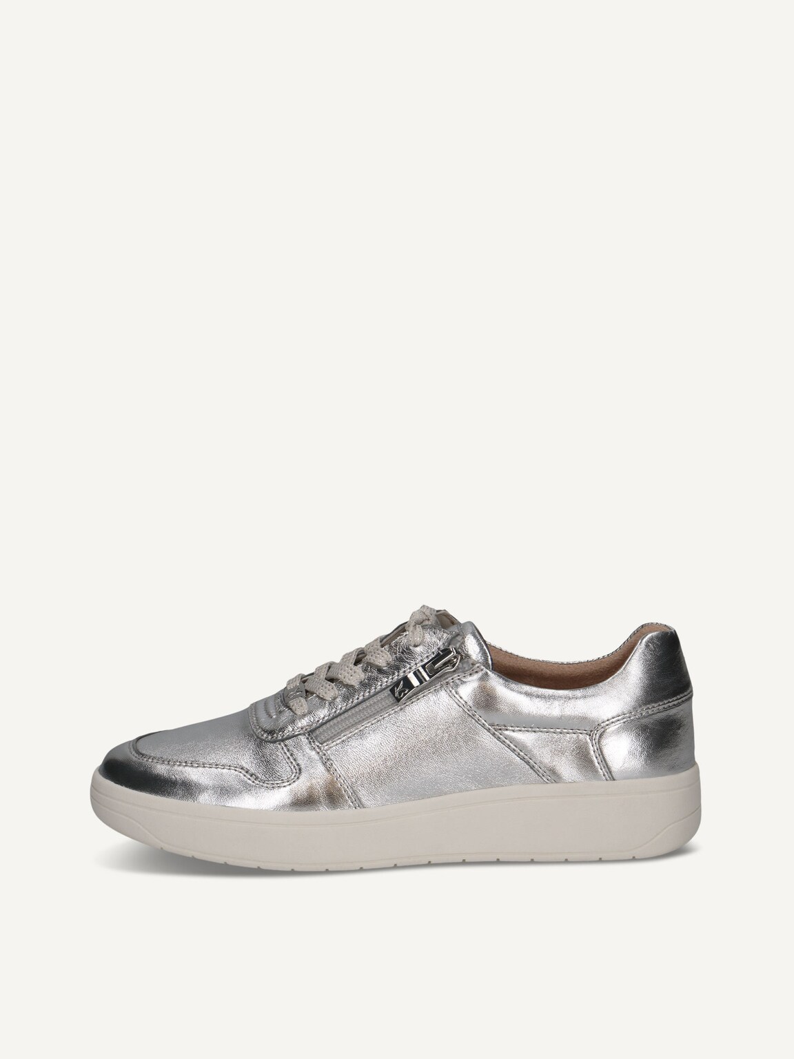 Caprice, Leather Sneaker - silver SILVER, image 3 of 6