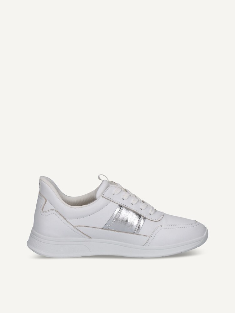 Caprice, Leather Sneaker - white WHITE/SILVER, image 4 of 6