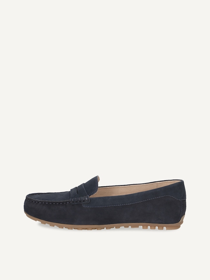 Caprice, Mocassin en cuir - bleu OCEAN SUEDE