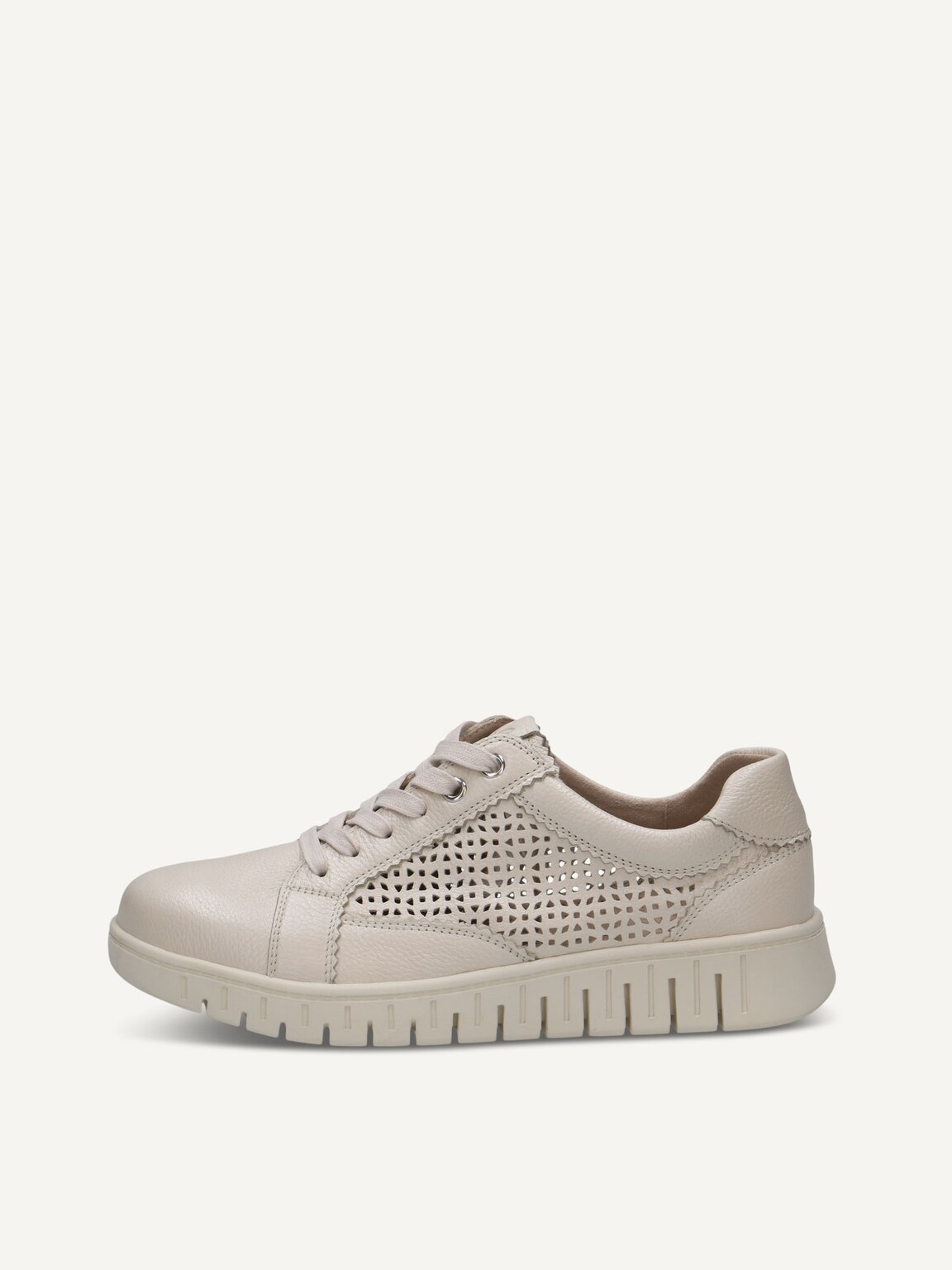 Caprice, Leather Sneaker - white PEARL NAPPA, image 2 of 5