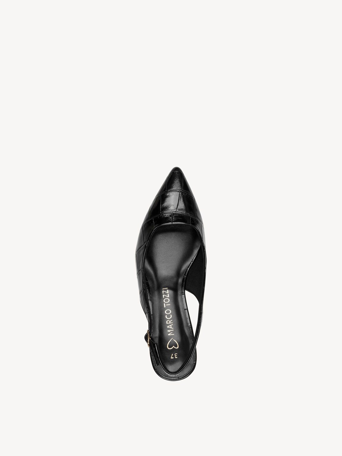 Marco Tozzi, Decolleté - nero BLACK CROCO, immagine 3 di 6