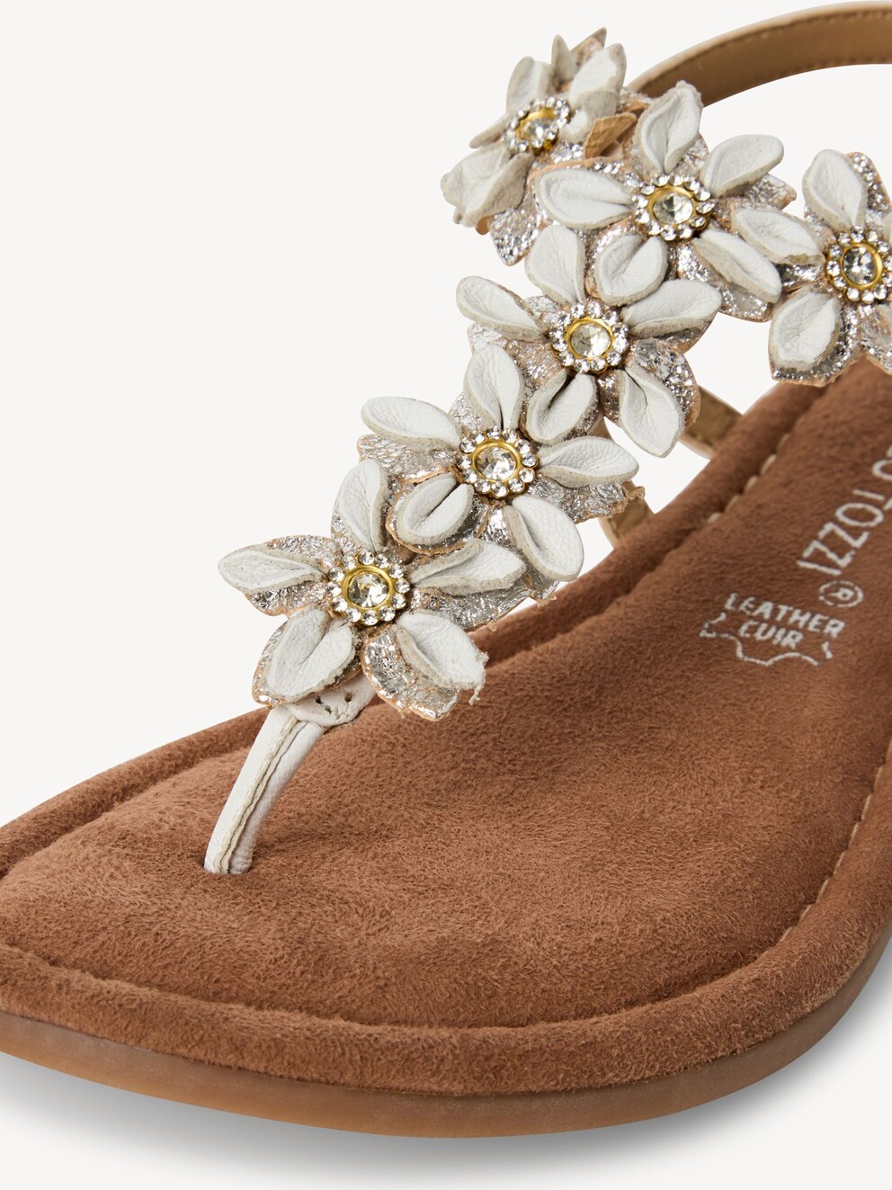 Marco Tozzi, Læder sandal - hvid WHITE COMB, billede 4 af 6