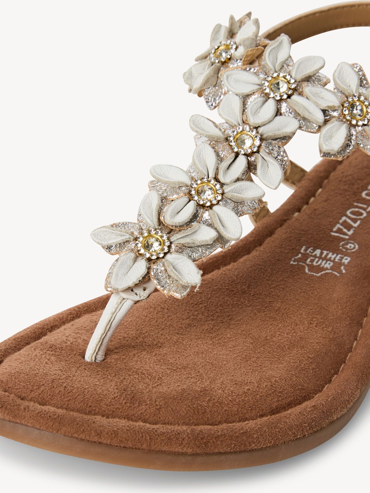 Marco Tozzi, Læder sandal - hvid WHITE COMB, billede 4 af 6