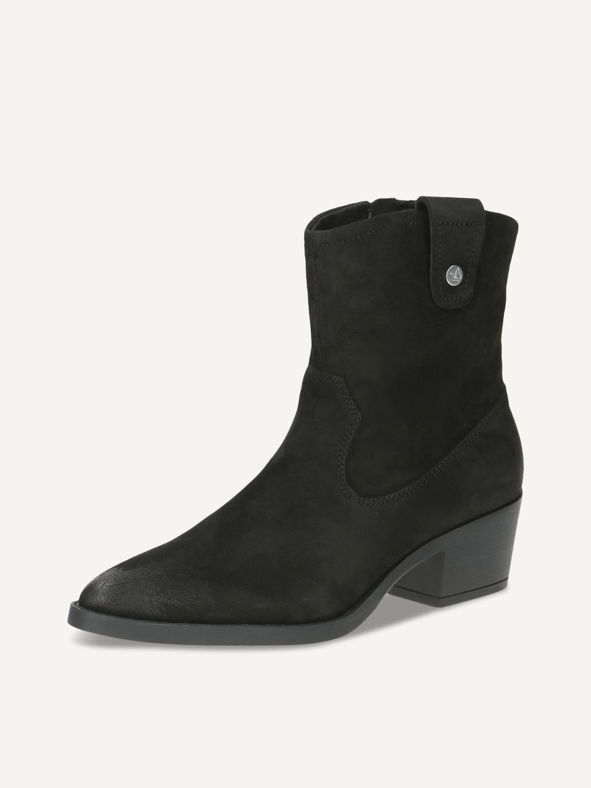 Caprice, Leather Bootie - black BLACK SUEDE, image 1 of 5