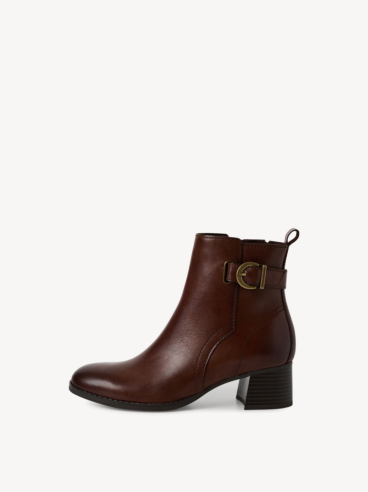 Marco Tozzi, Leren Enkellaarsje - bruin CHESTNUT, afbeelding 2 van 6