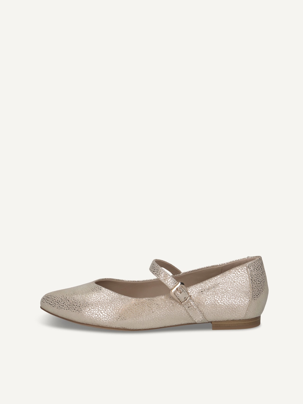 Caprice, Ballerine en cuir - offwhite OFFWH/LT GOLD, image 1 sur 6