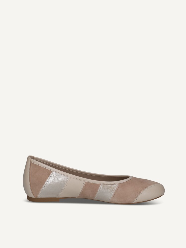 Caprice, Leather Ballerina - brown TAUPE MET.COMB, image 4 of 6