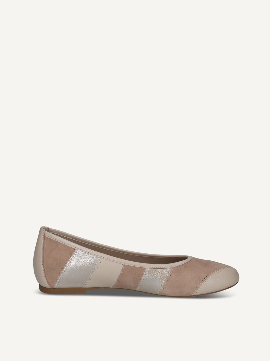 Caprice, Leather Ballerina - brown TAUPE MET.COMB, image 4 of 6
